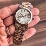 Burberry The City Engraved Check Watch For Women – Rose Gold Chain | 7A Quality