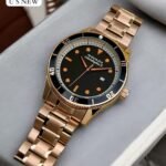 Movado Style Gold Colour Luxury Watch For Men