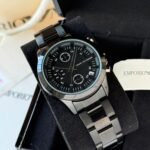 Armani Exchange Women’s Chronograph Watch – Black Stainless Steel | 35mm Luxury Watch