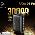 ELFBAR Raya D3 Pro Black and Gold Edition Blue Razz Ice Disposable Vape