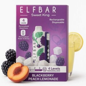 ELFBAR SWEETKING Blackberry Peach Lemonade 30000 Puffs High-Performance Disposable Vape – Malaysia Original