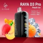 ELFBAR Raya D3 Pro Black and Gold Edition Peach Ice Disposable Vape