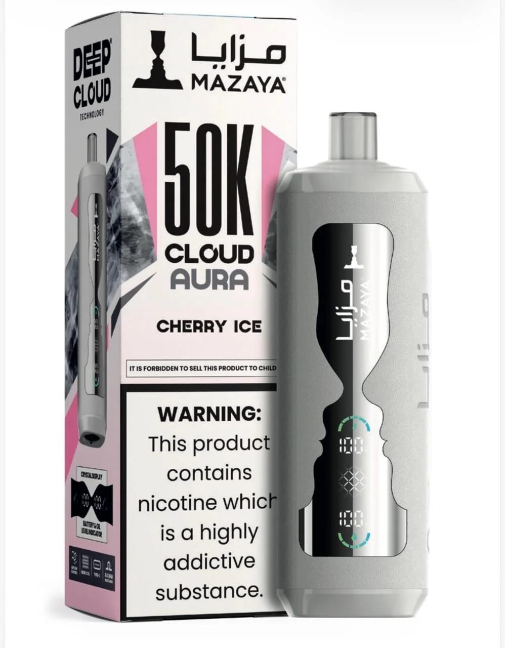 Mazaya Cloud Aura 50K Puffs Cherry Ice