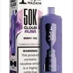 Mazaya Cloud Aura 50K Puffs Berry Ice Disposable Hookah | 50,000 Puffs Device