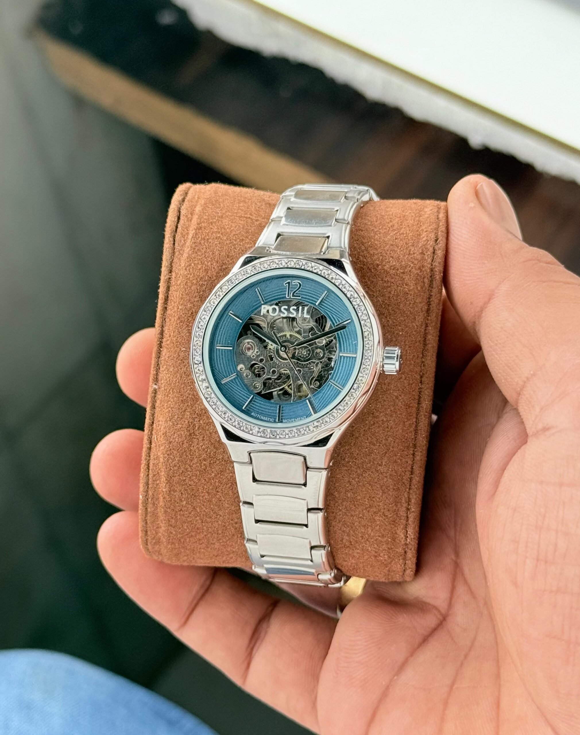Fossil Eevie Women Skeleton Premium Collection First Copy Watch